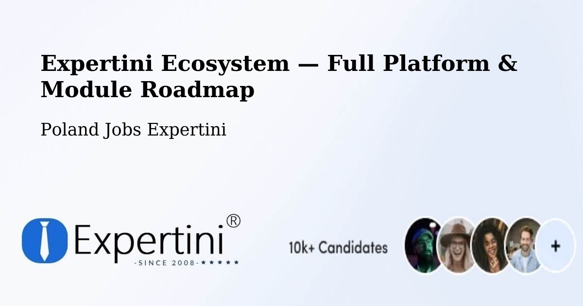 Expertini Ecosystem — Full Platform & Module Roadmap – Baligród